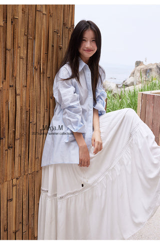 cotton linen cardigan