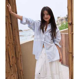 cotton linen cardigan