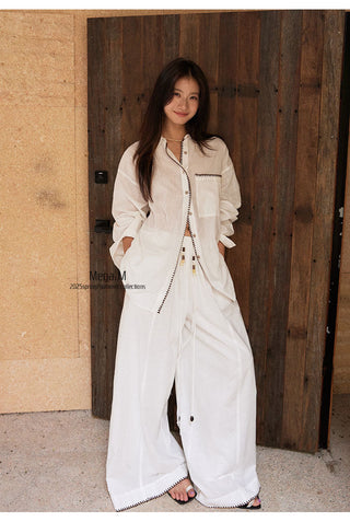 cotton linen cardigan