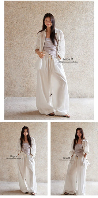 cotton linen cardigan