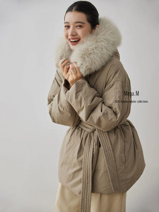 fur down jacket