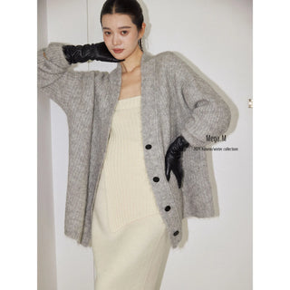 alpaca knit coat