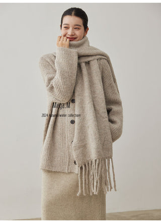 alpaca knit coat