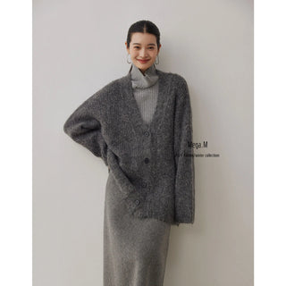alpaca knit coat