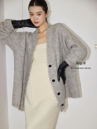 alpaca knit coat