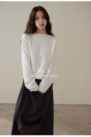 wool pleated skirt