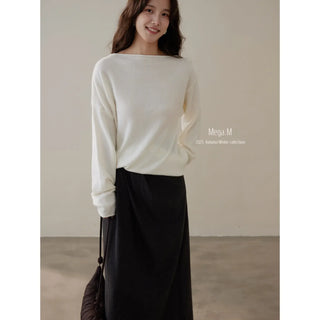 wool pleated skirt