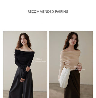 cashmere off-shoulder