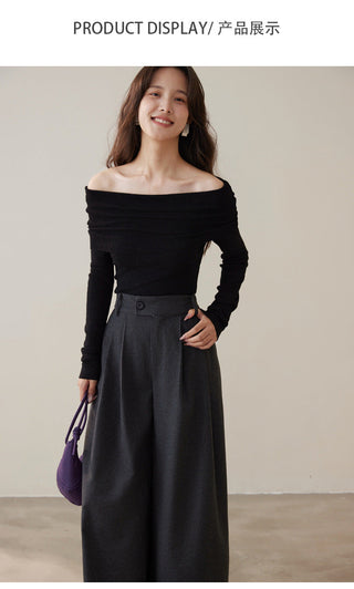 cashmere off-shoulder