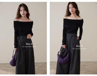 cashmere off-shoulder