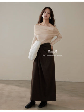 cashmere off-shoulder