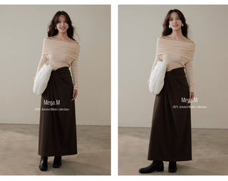 cashmere off-shoulder