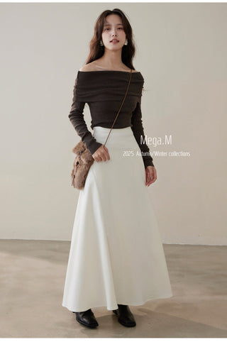 cashmere off-shoulder