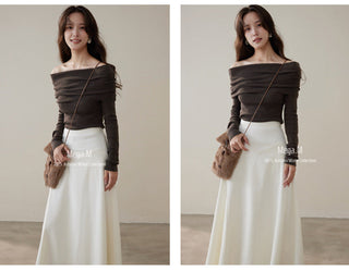 cashmere off-shoulder