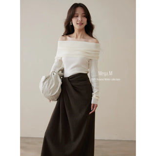 cashmere off-shoulder