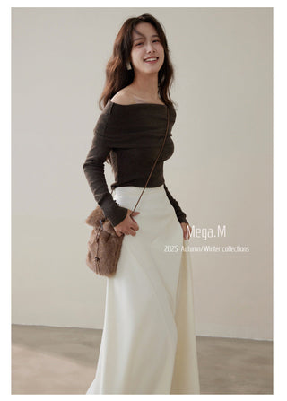 cashmere off-shoulder