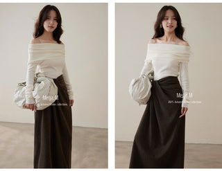 cashmere off-shoulder