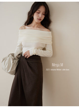 cashmere off-shoulder