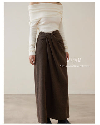 cashmere off-shoulder