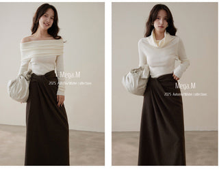 cashmere off-shoulder