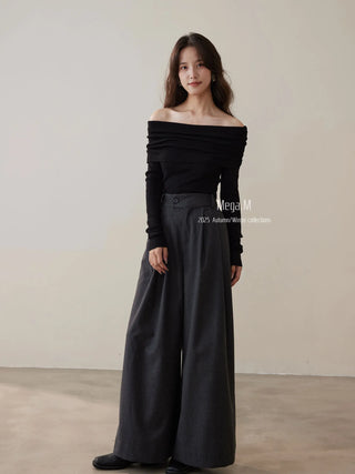 cashmere off-shoulder