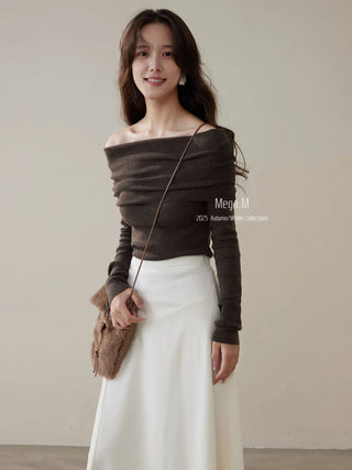 cashmere off-shoulder