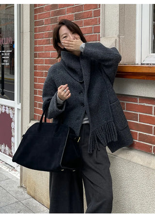 reversible wool coat