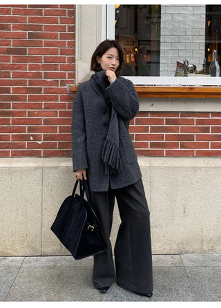 reversible wool coat