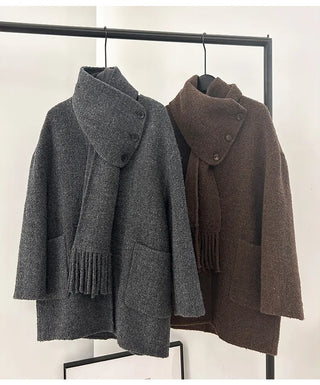 reversible wool coat