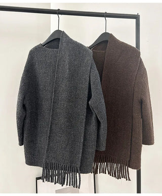 reversible wool coat