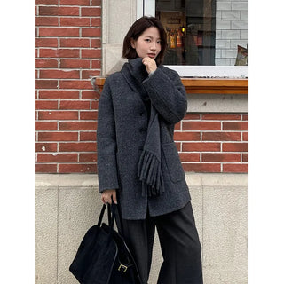 reversible wool coat