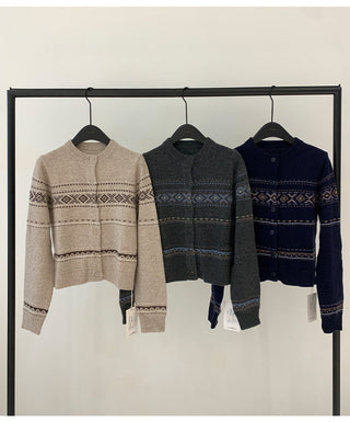 fair isle cardigan