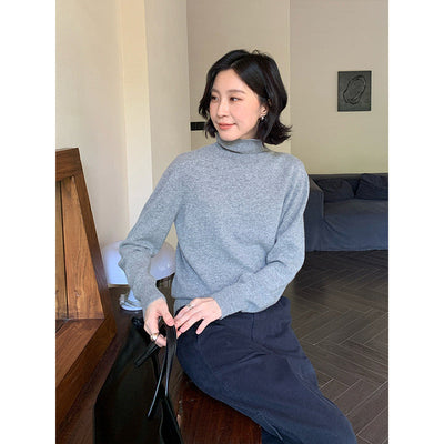 high collar sweater
