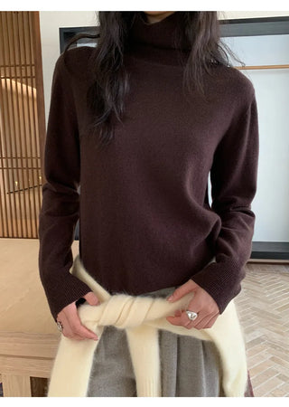 high collar sweater
