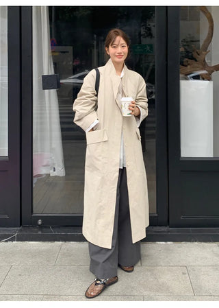 baggy trench coat
