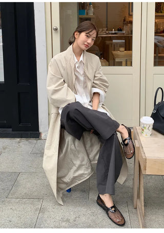 baggy trench coat