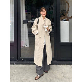baggy trench coat