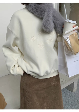 flower print sweater