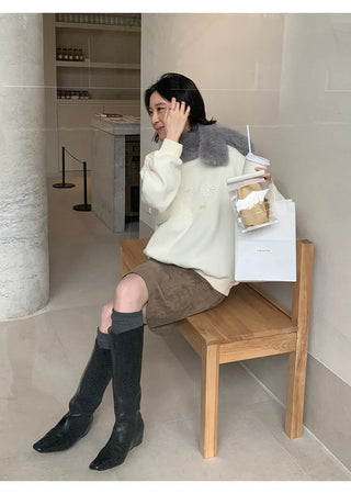 flower print sweater