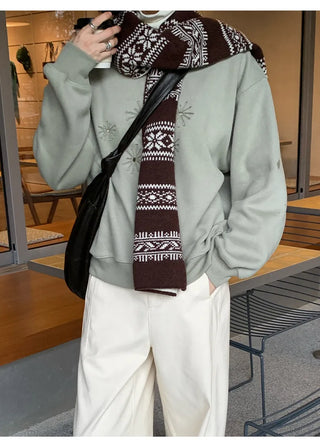 flower print sweater