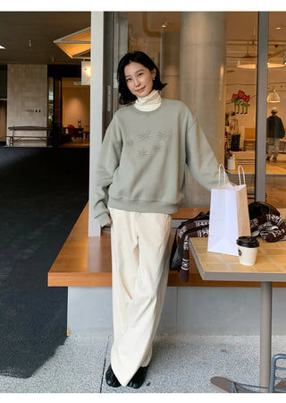 flower print sweater