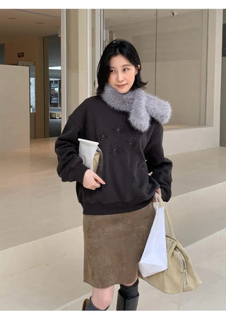 flower print sweater