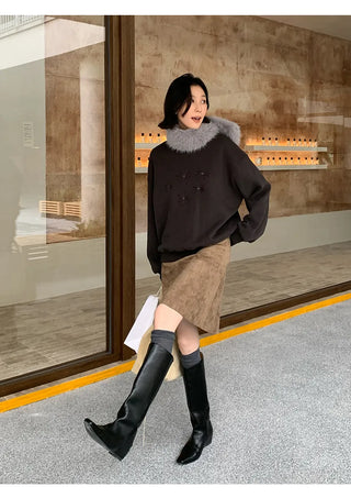 flower print sweater