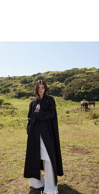 drawstring trench coat