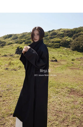 drawstring trench coat