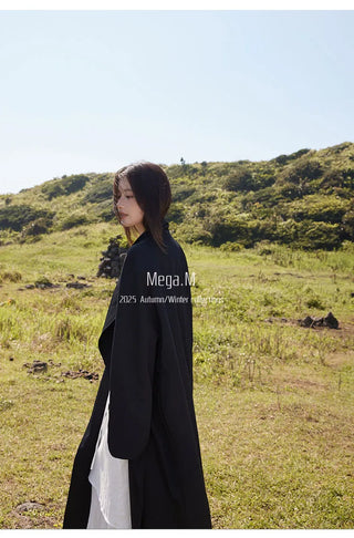 drawstring trench coat