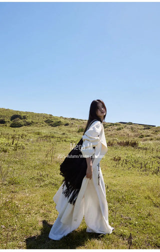 drawstring trench coat