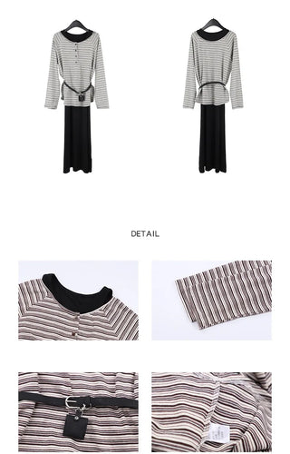 striped top set