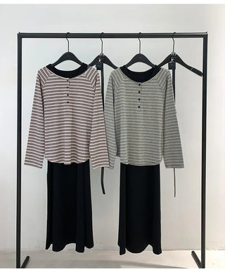 striped top set