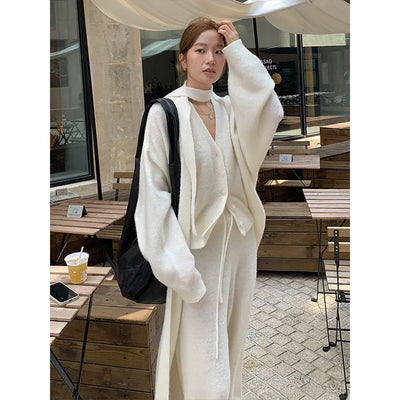 alpaca cardigan set